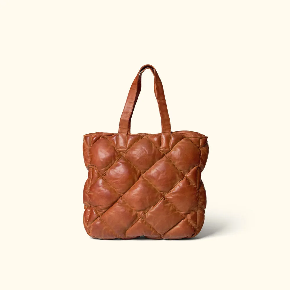 Limited Edition Bridger Leather Tote Small | Vintage Tan