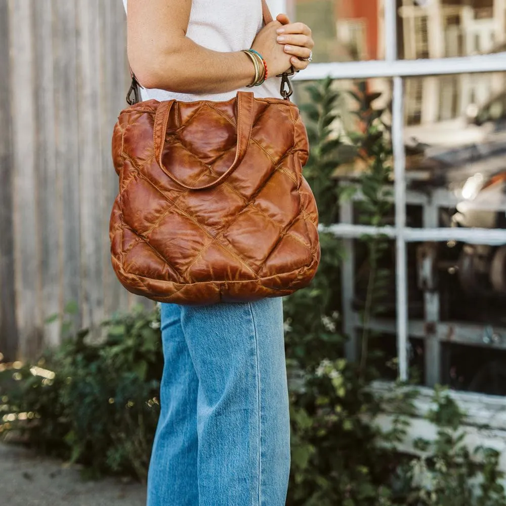 Limited Edition Bridger Leather Tote Small | Vintage Tan