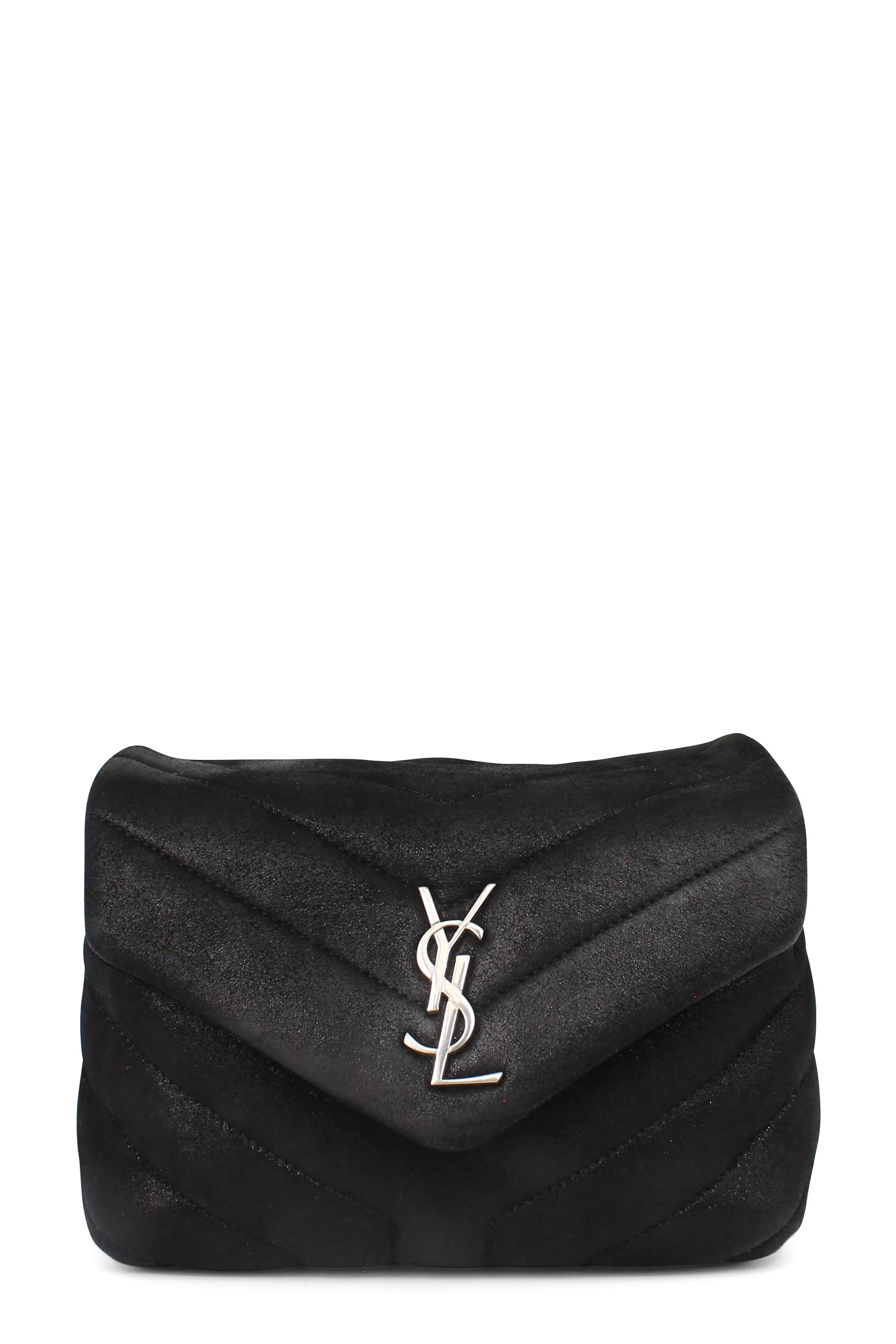 Loulou Toy Bag Black Glitter