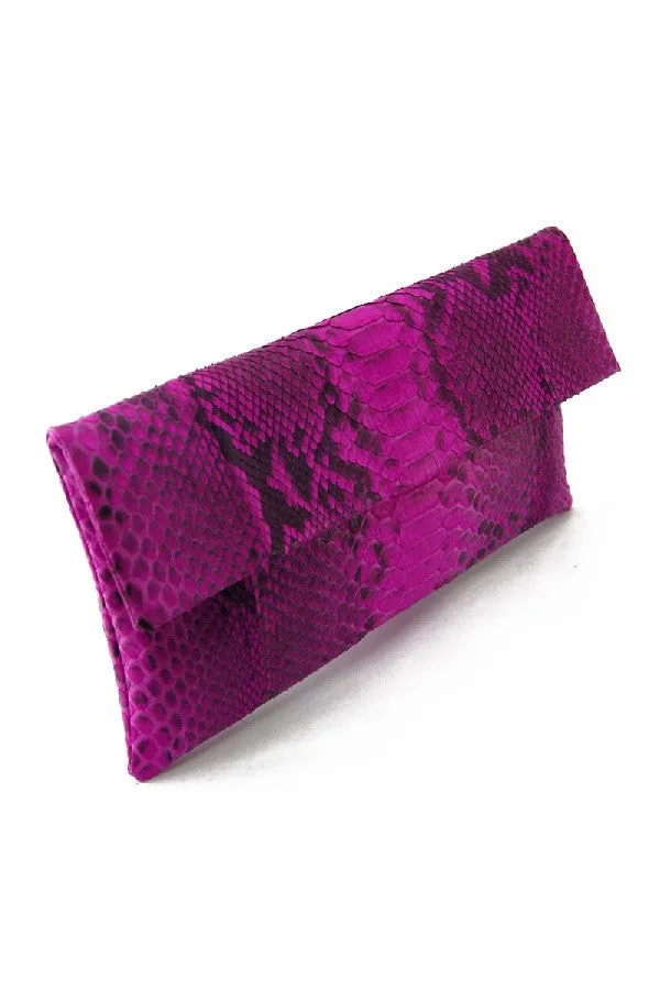 Mandalay Pink Motif Foldover Clutch