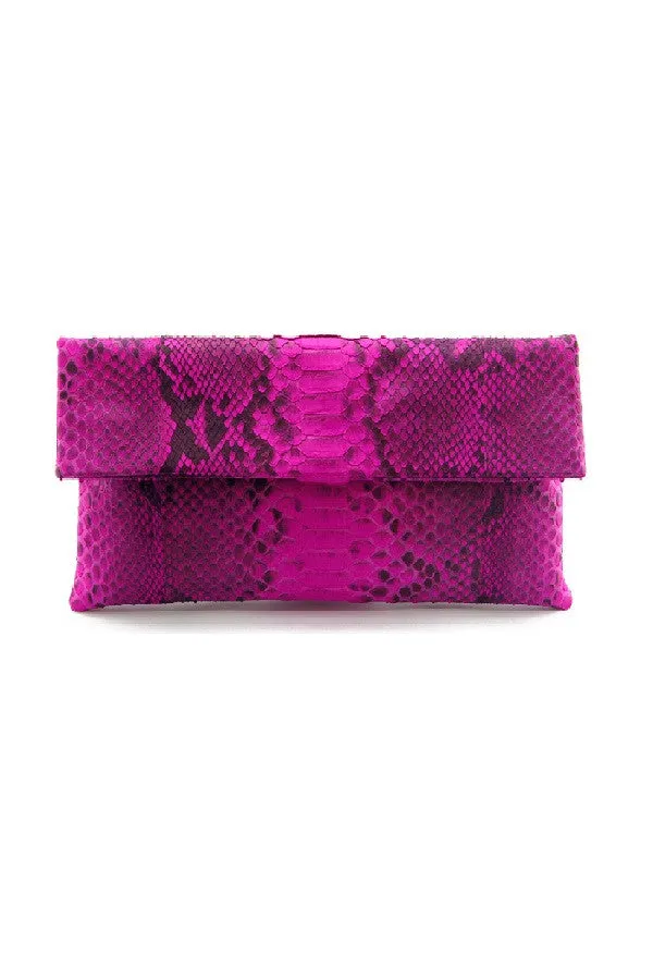 Mandalay Pink Motif Foldover Clutch