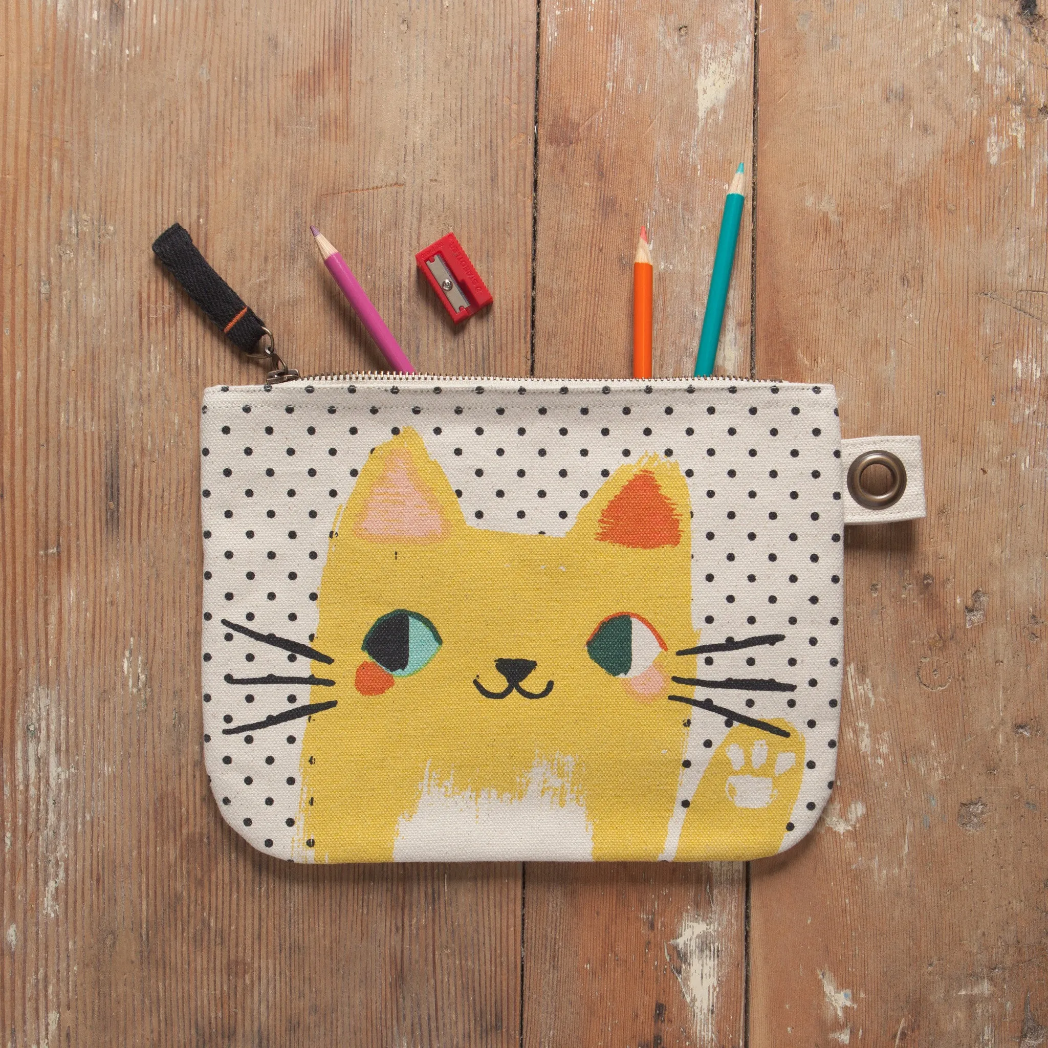 Meow Meow Large Zipper Pouch