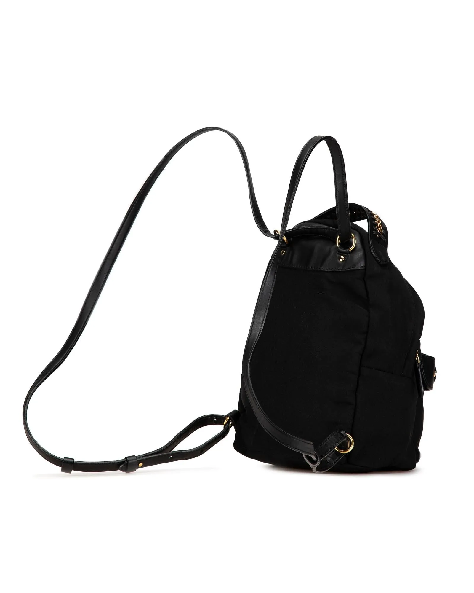 Mini Backpack with Top Handle and Multiple Zip Pockets