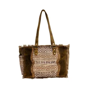 Mittle Tweed Western Tote Shoulder Bag