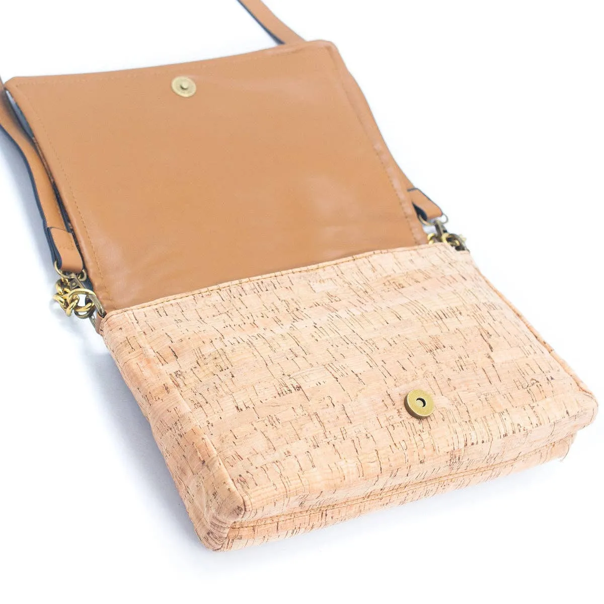 Natural Cork printed pattern women's messenger bag BAGD-355