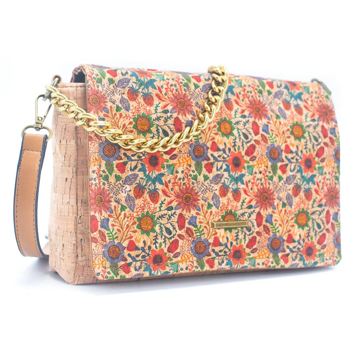 Natural Cork printed pattern women's messenger bag BAGD-355