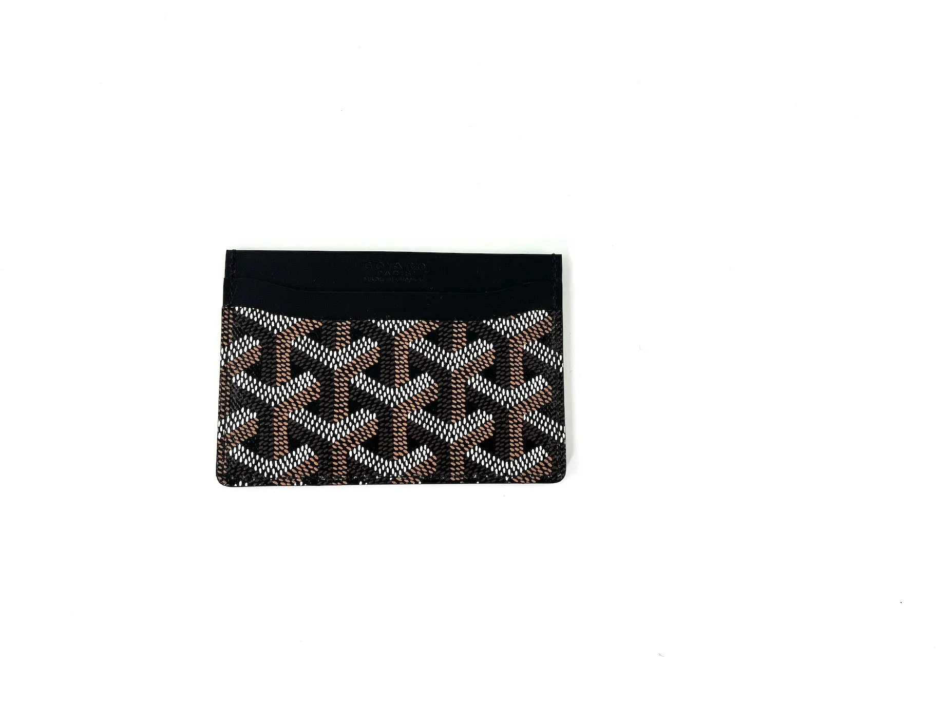 New GOYARD Black Goyardine 2023 Saint Sulpice Card Case Holder