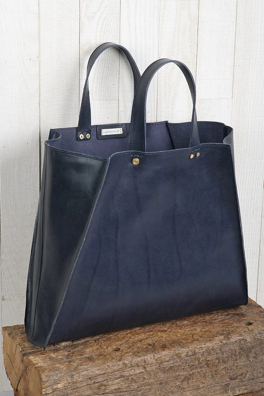 Oksana Leather Market Tote