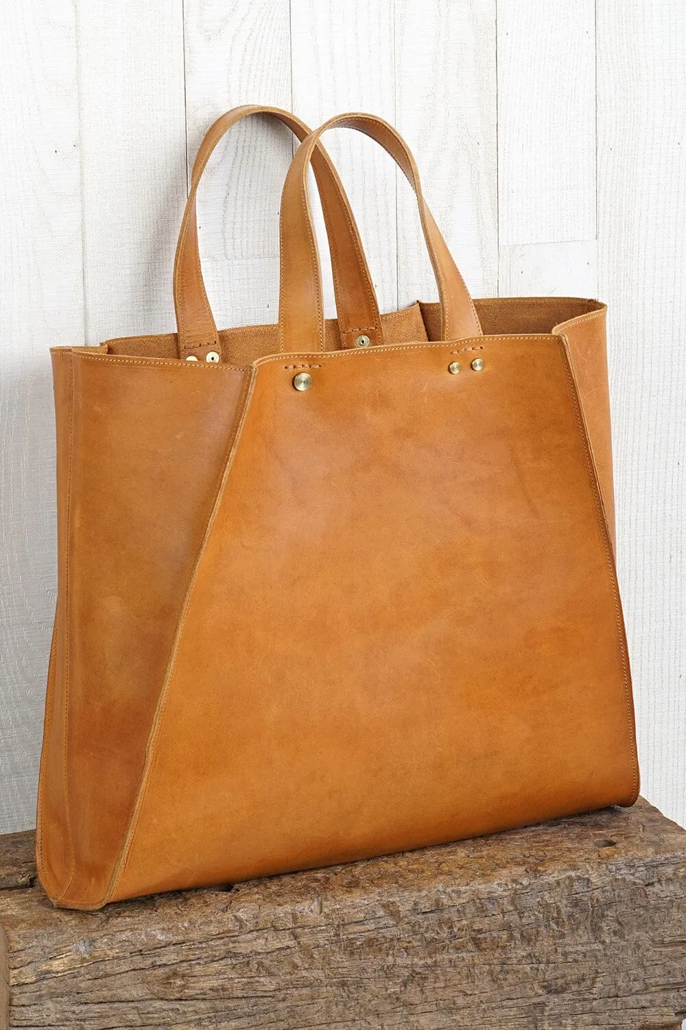 Oksana Leather Market Tote