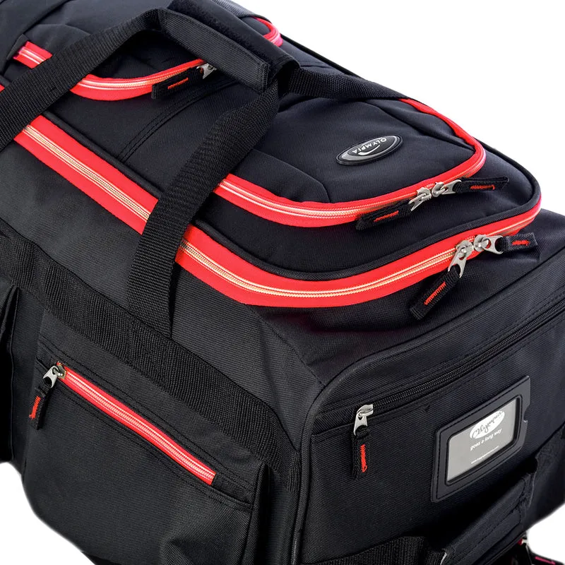 Olympia 22" 8 Pocket Rolling Duffel Bag