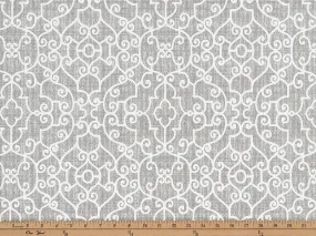 Outdoor Fabric - Ramey Light Grey Fabric By Premier Prints