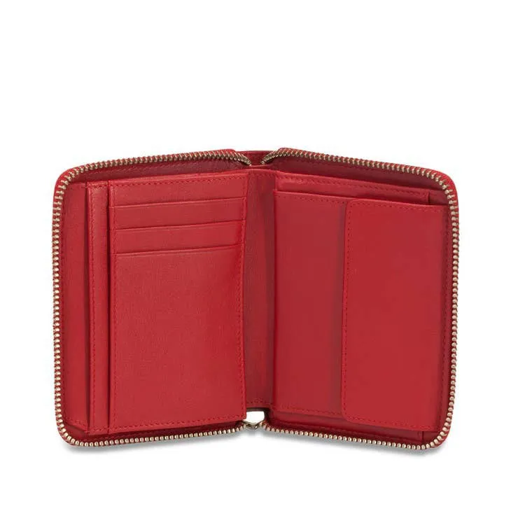 Rebecca Women's Genuine Leather Wallet Red