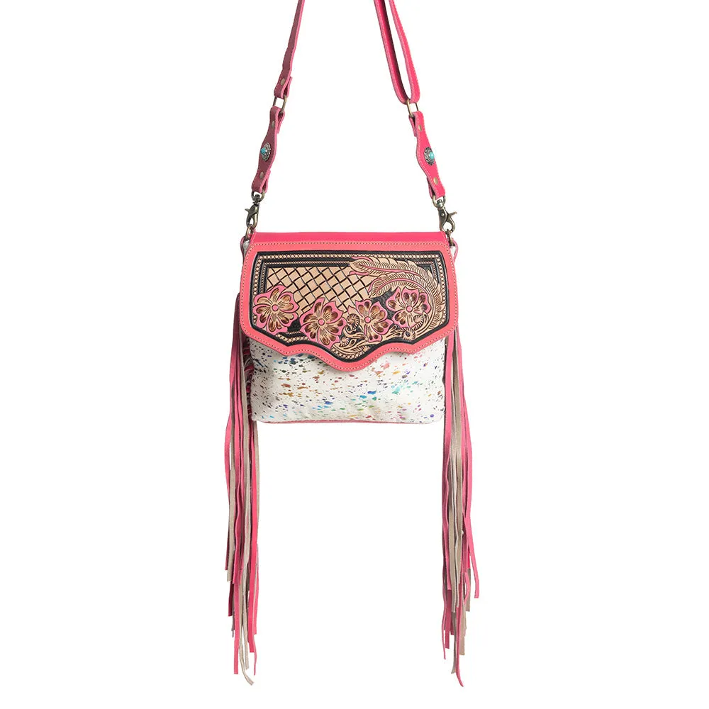 Rosa Verde Hand-Tooled Bag