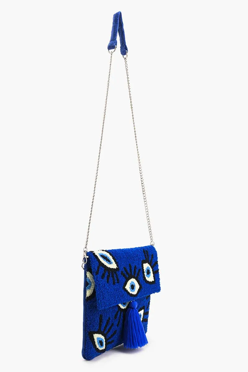 Sapphire Whimsical Wonder Eye Clutch