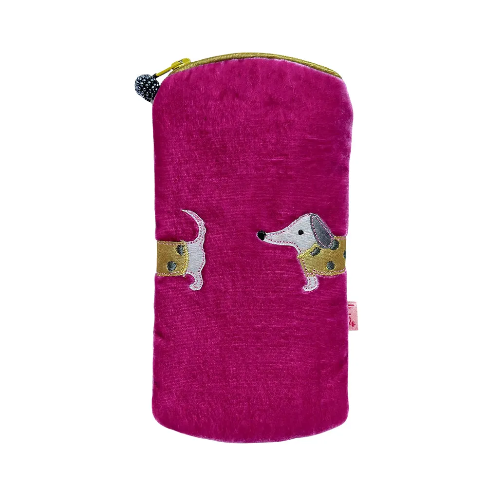 Sausage Dog Velvet Purses