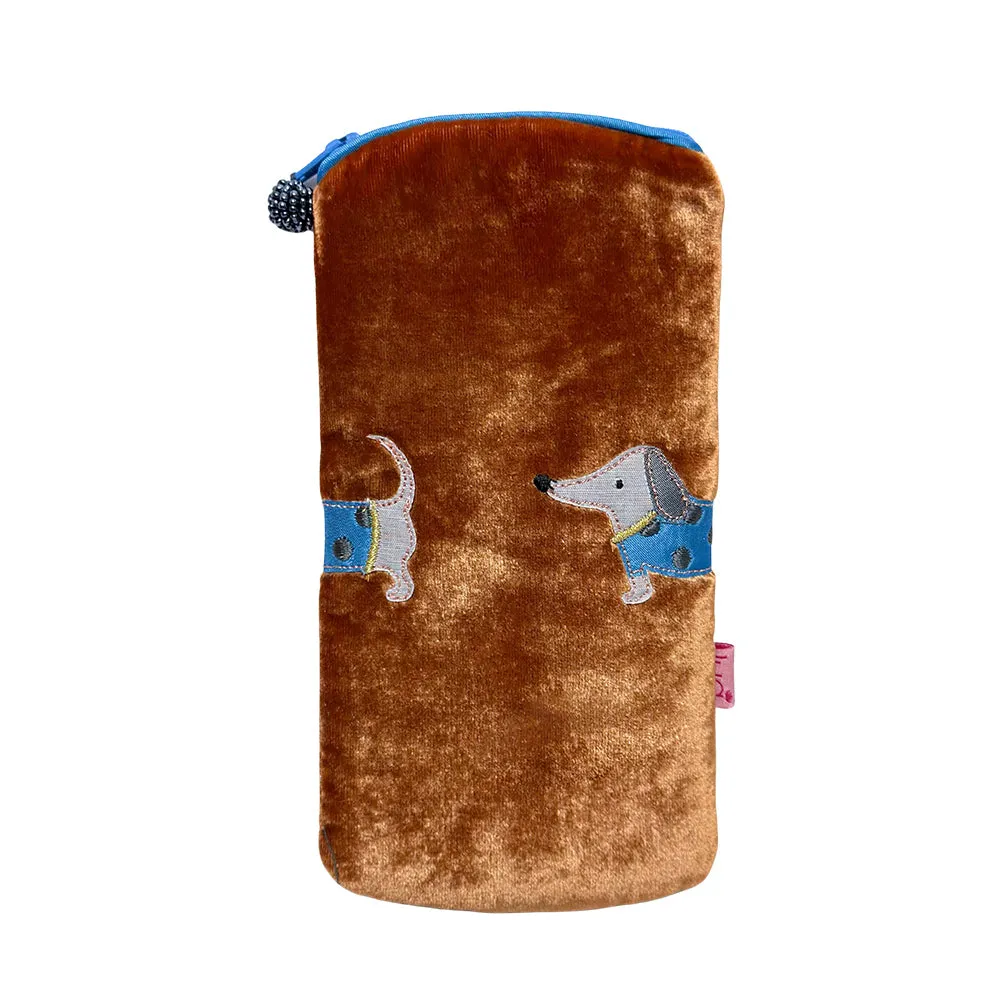 Sausage Dog Velvet Purses