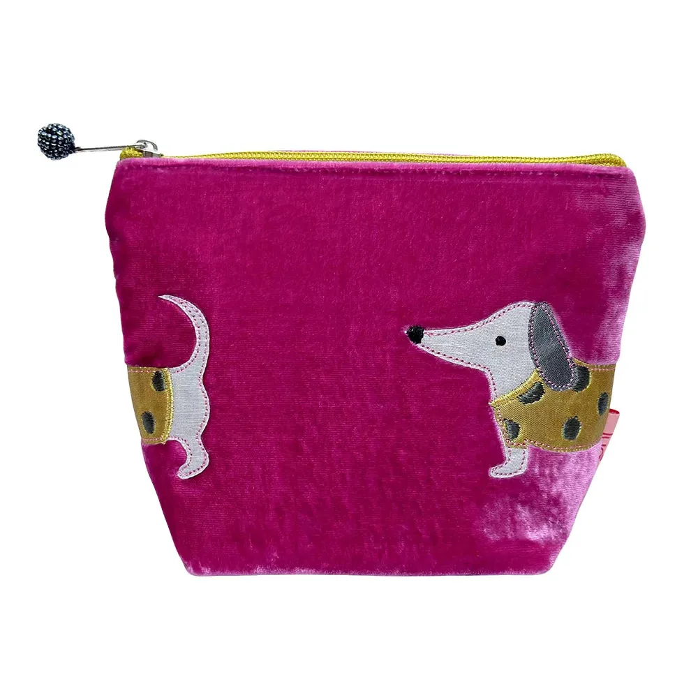 Sausage Dog Velvet Purses