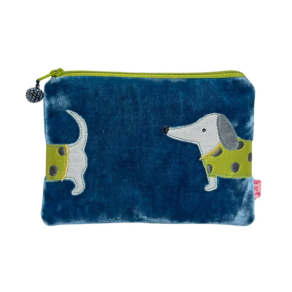 Sausage Dog Velvet Purses