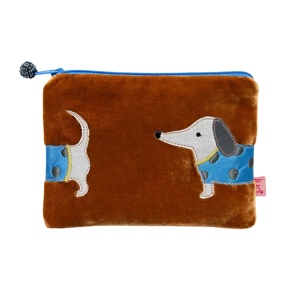 Sausage Dog Velvet Purses