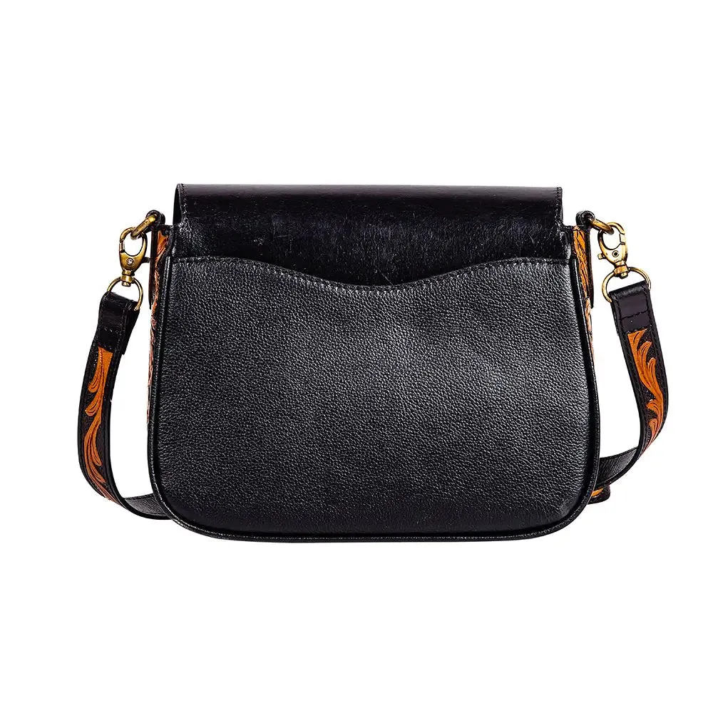 Scarlett Hand-Tooled Leather Small Crossbody Bag