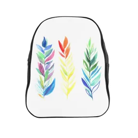 School Backpack Three Colorful Branches