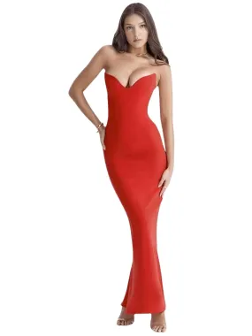 Sexy Strapless Women's Maxi Dresses