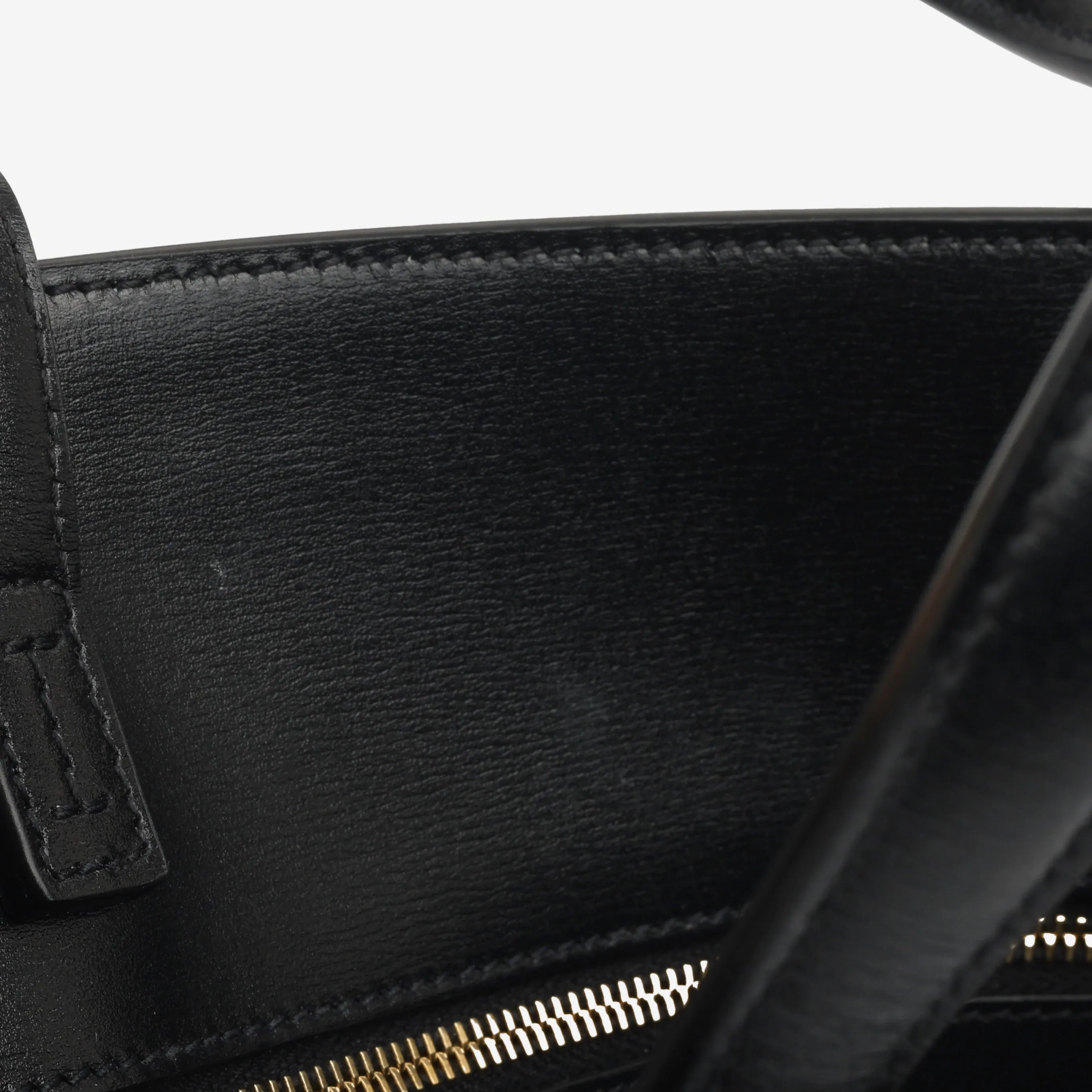 Small Manhattan Shopper - Black Calfskin