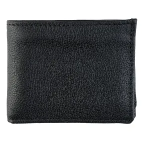 Soft Black Leather Billfold Wallet