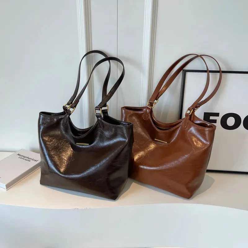 Solid Color Zipper Travel Tote Bag