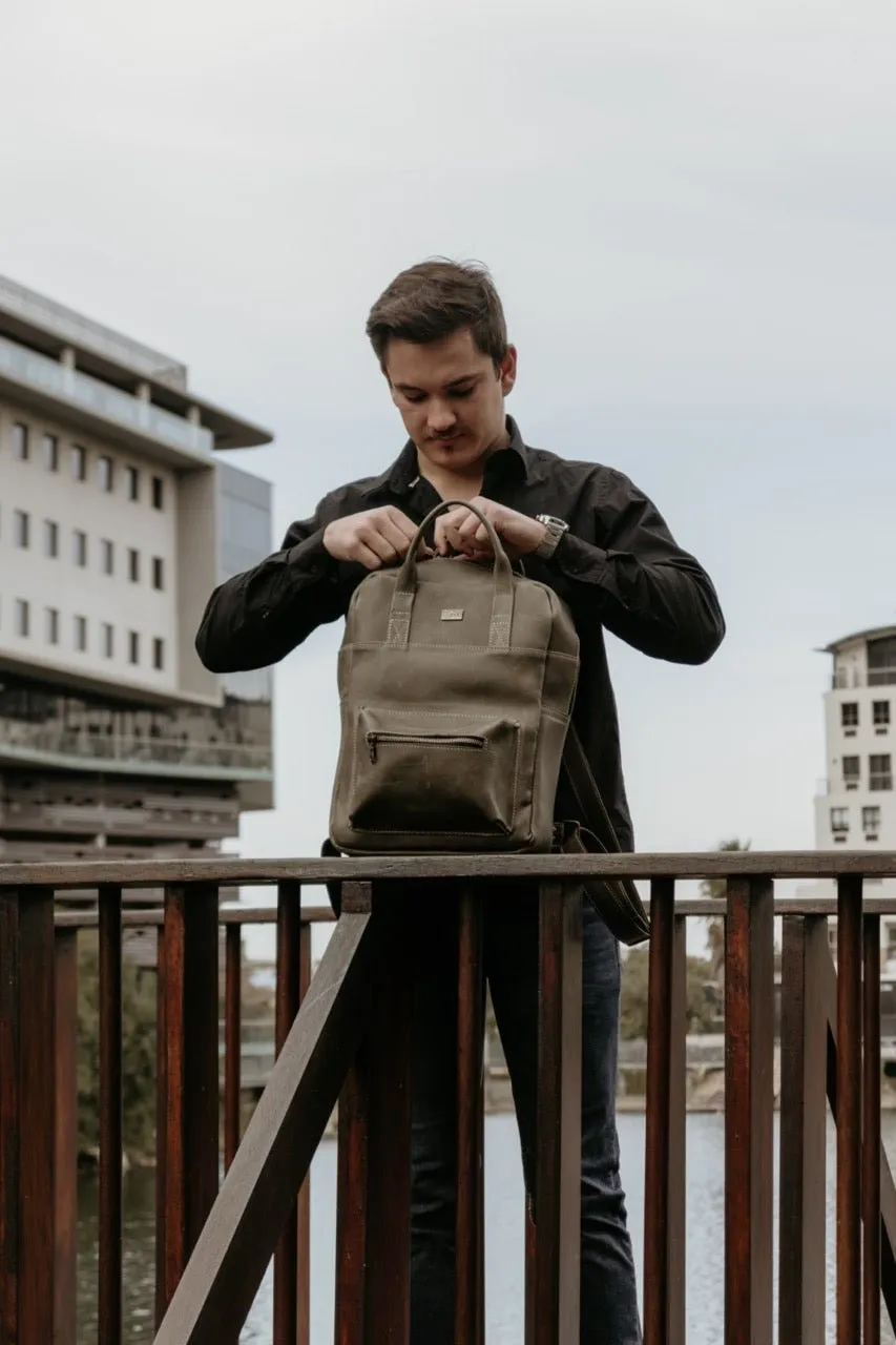 Tan Leather Goods - Charlie Backpack | Olive