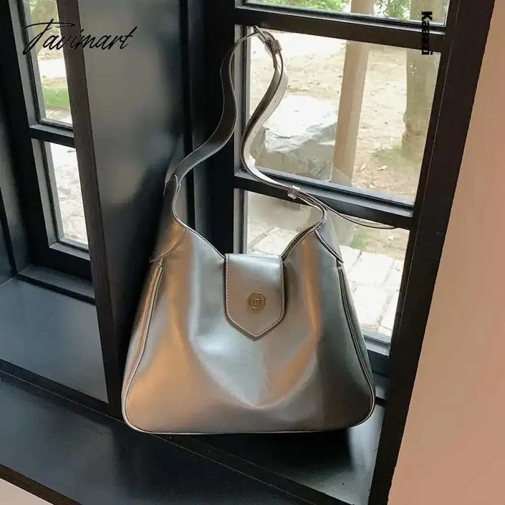 Tavimart New Green Simple Style Tote Shoulder Bags Luxury Designer Summer Fashion Crossbody Bags Large Capacity Handbag Classic Vintage