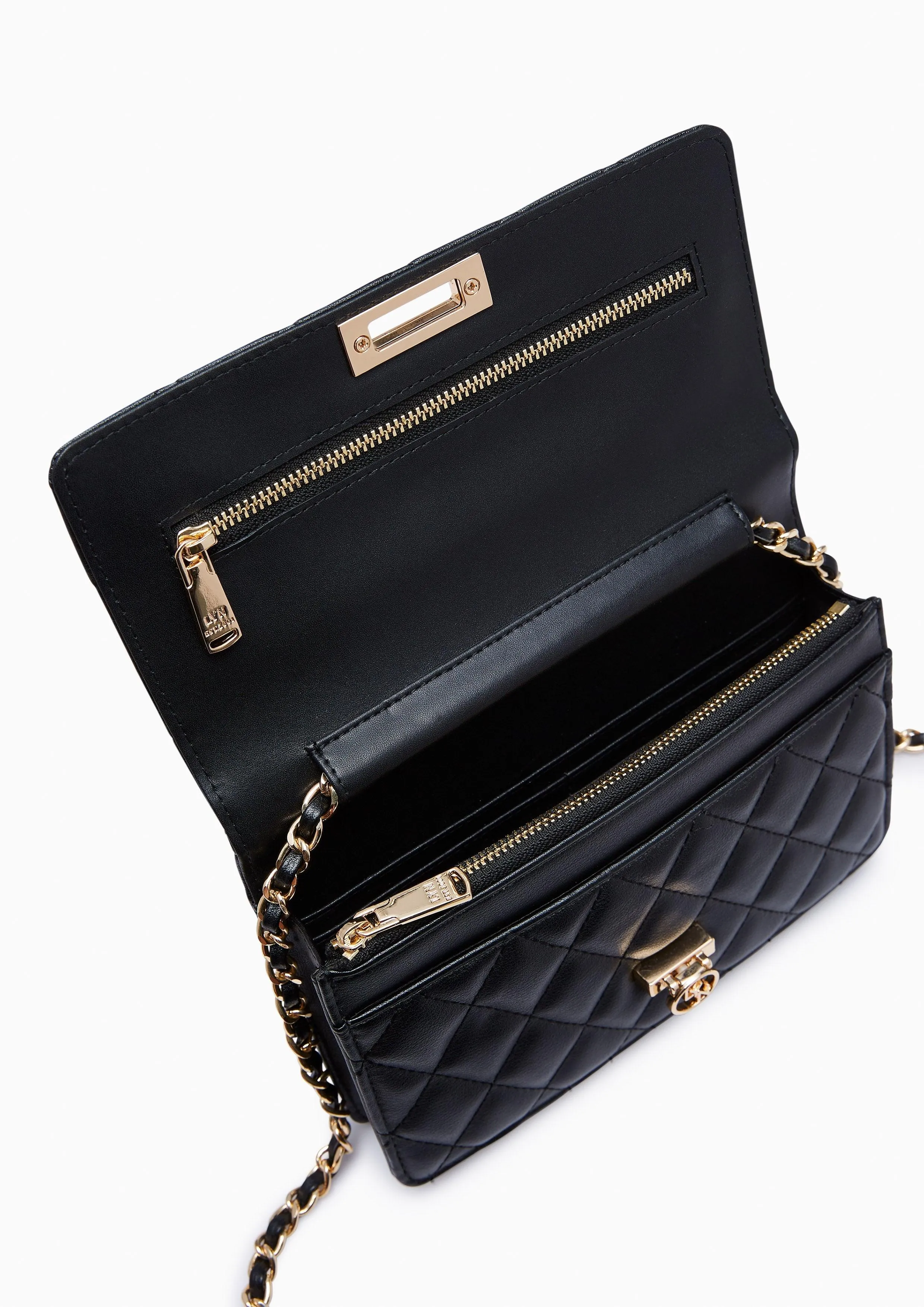 Tecca Quited Crossbody Bag Black