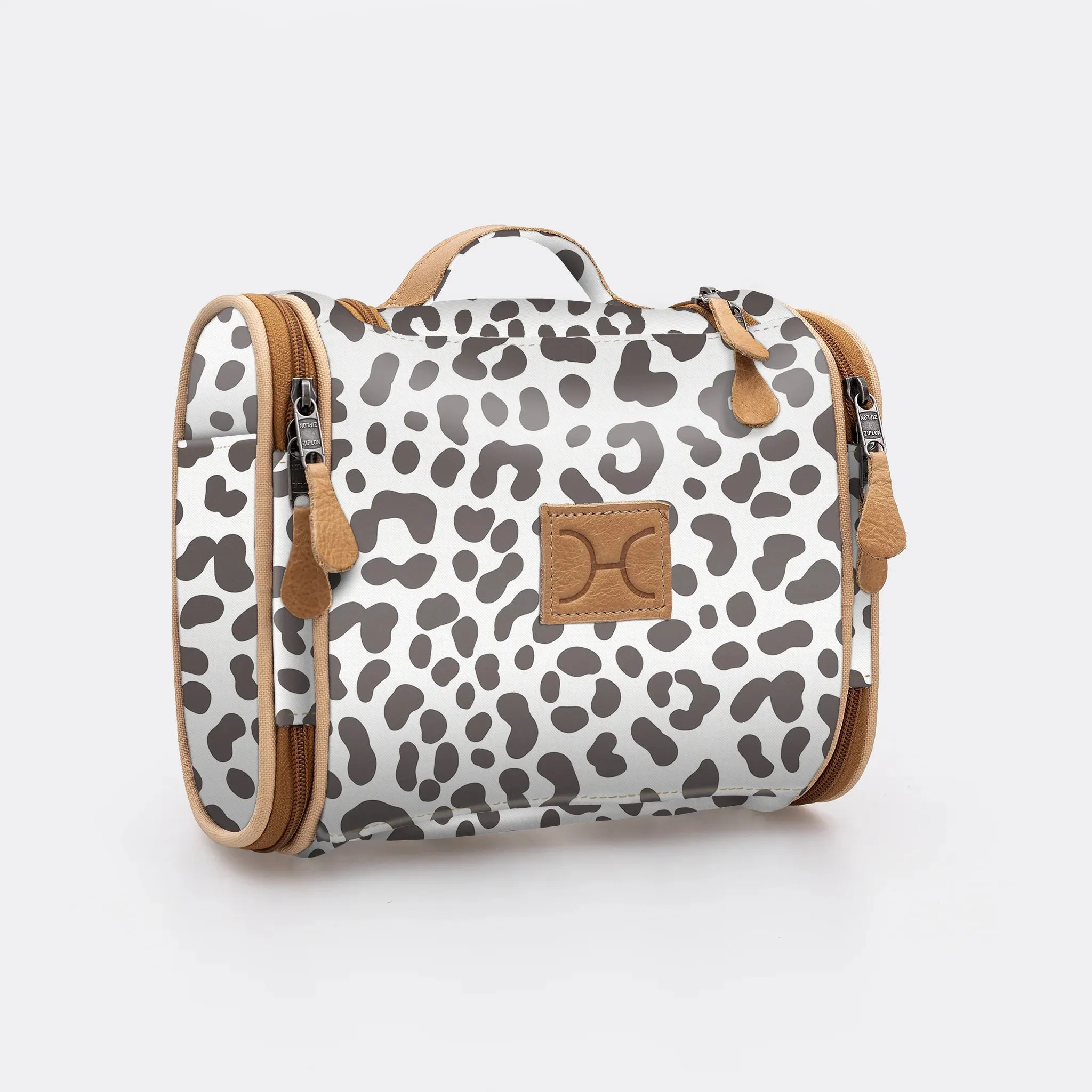 Thandana Laminated Fabric Compact Travel Vanity Bag