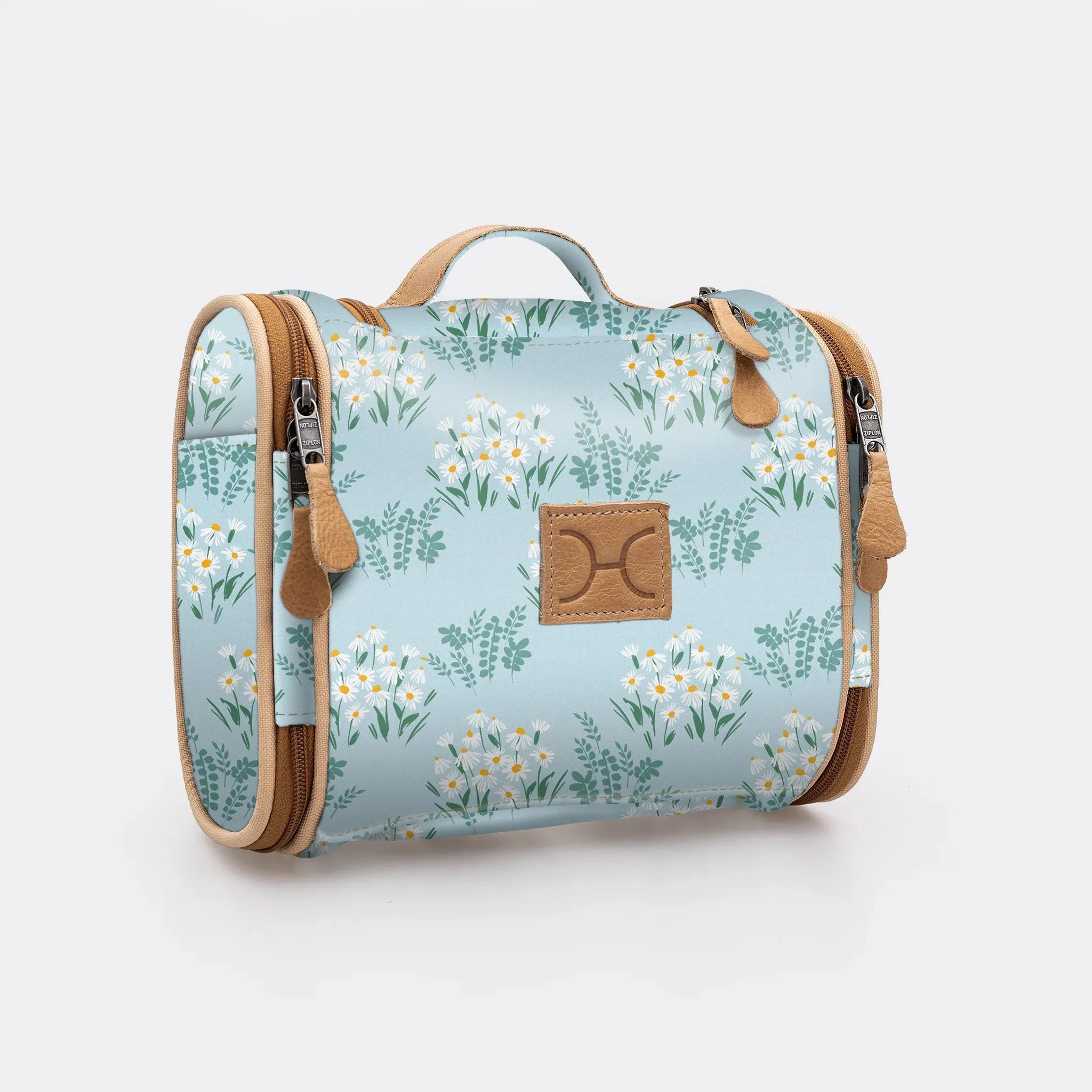 Thandana Laminated Fabric Compact Travel Vanity Bag