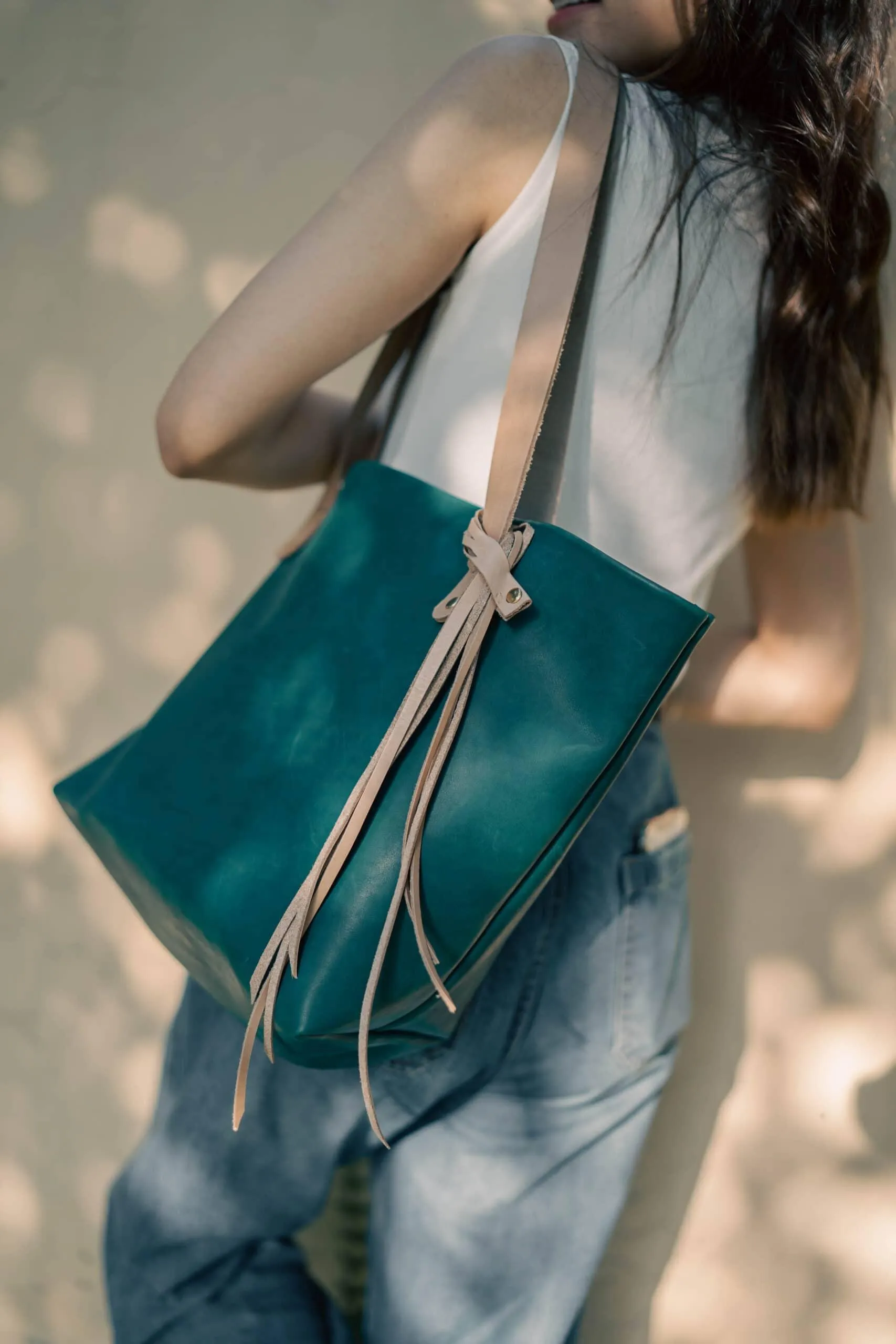 The Julie - Emerald Green Tote Bag