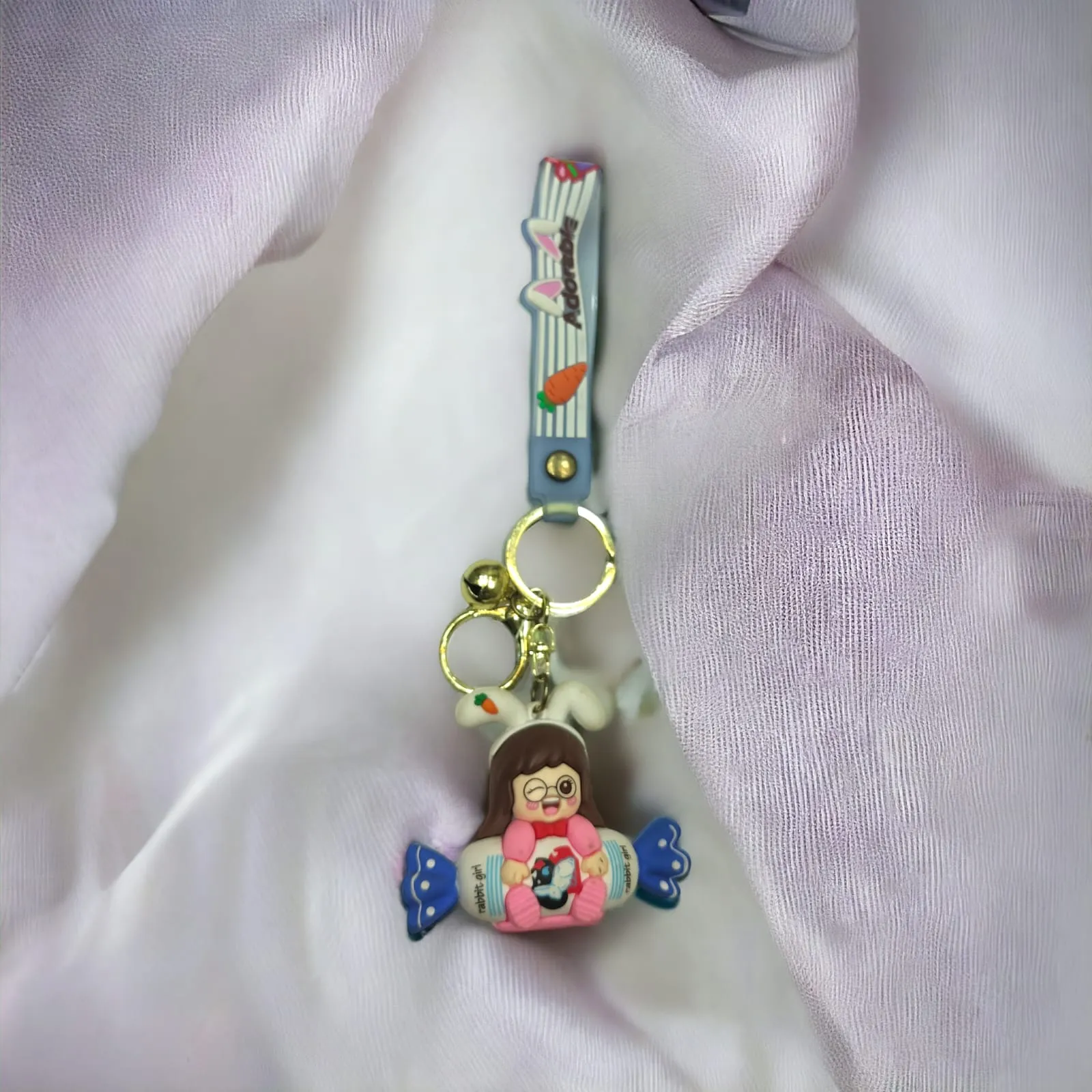 Toffy Bunny  Boy And Girl Keychain