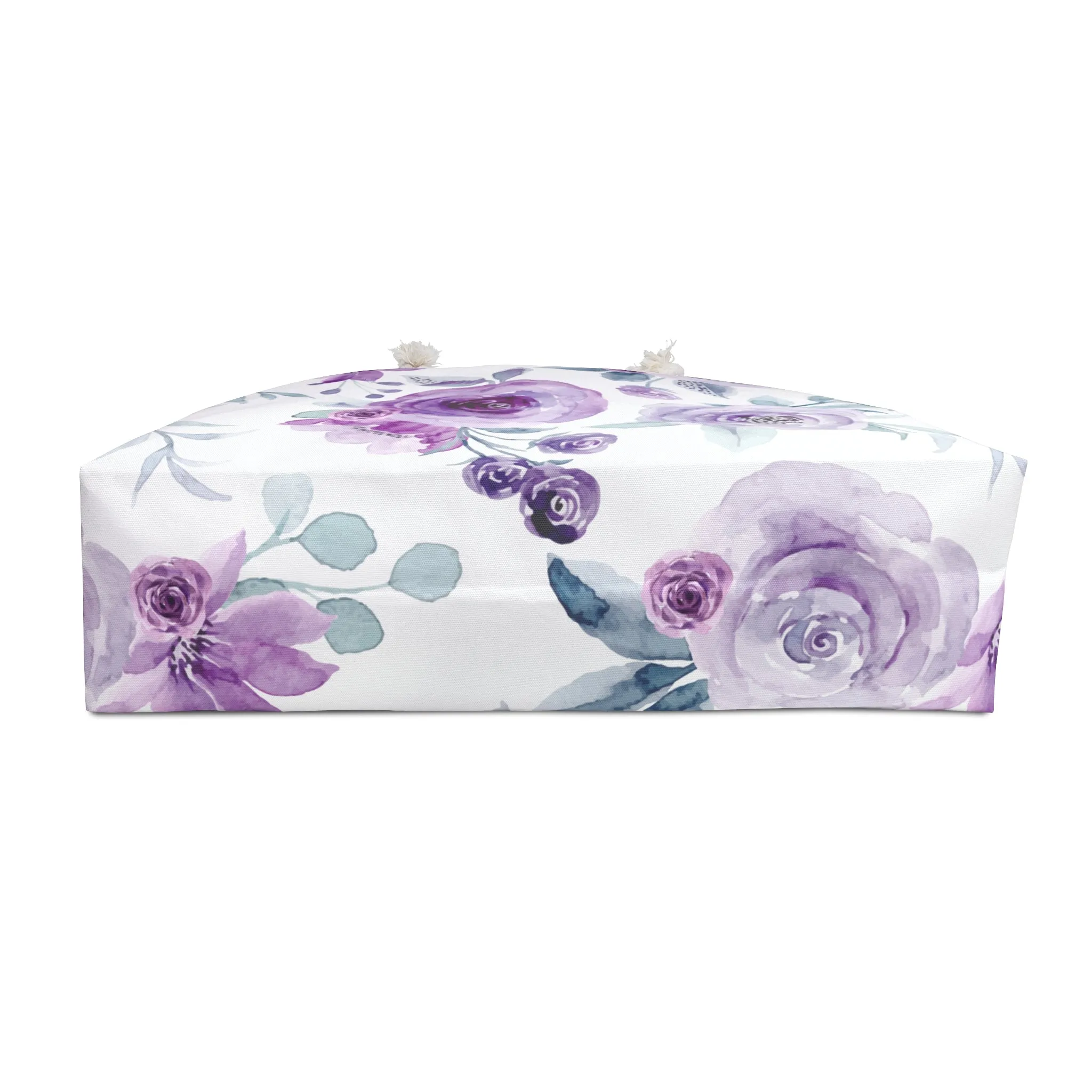 Violet Voyage Oversized Floral Weekender Tote for Her