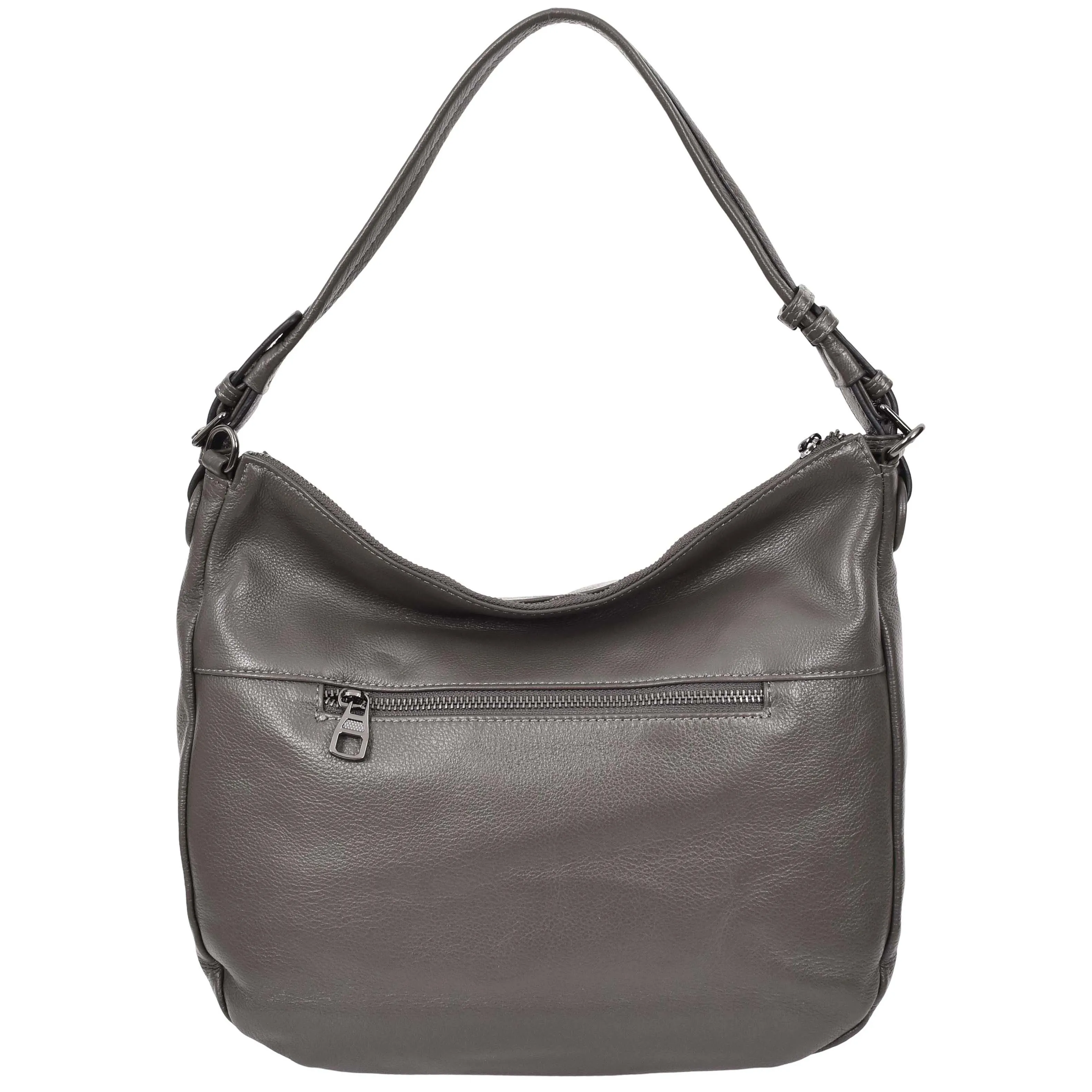 Womens Real Leather Hobo Style Handbag Diana Grey