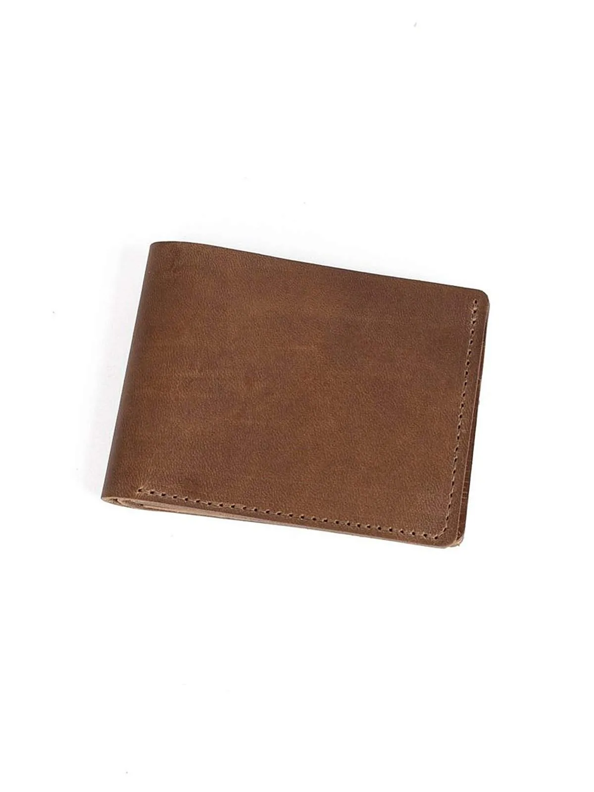 Wood&Faulk Classic Bifold Brown Chromexcel Wallet