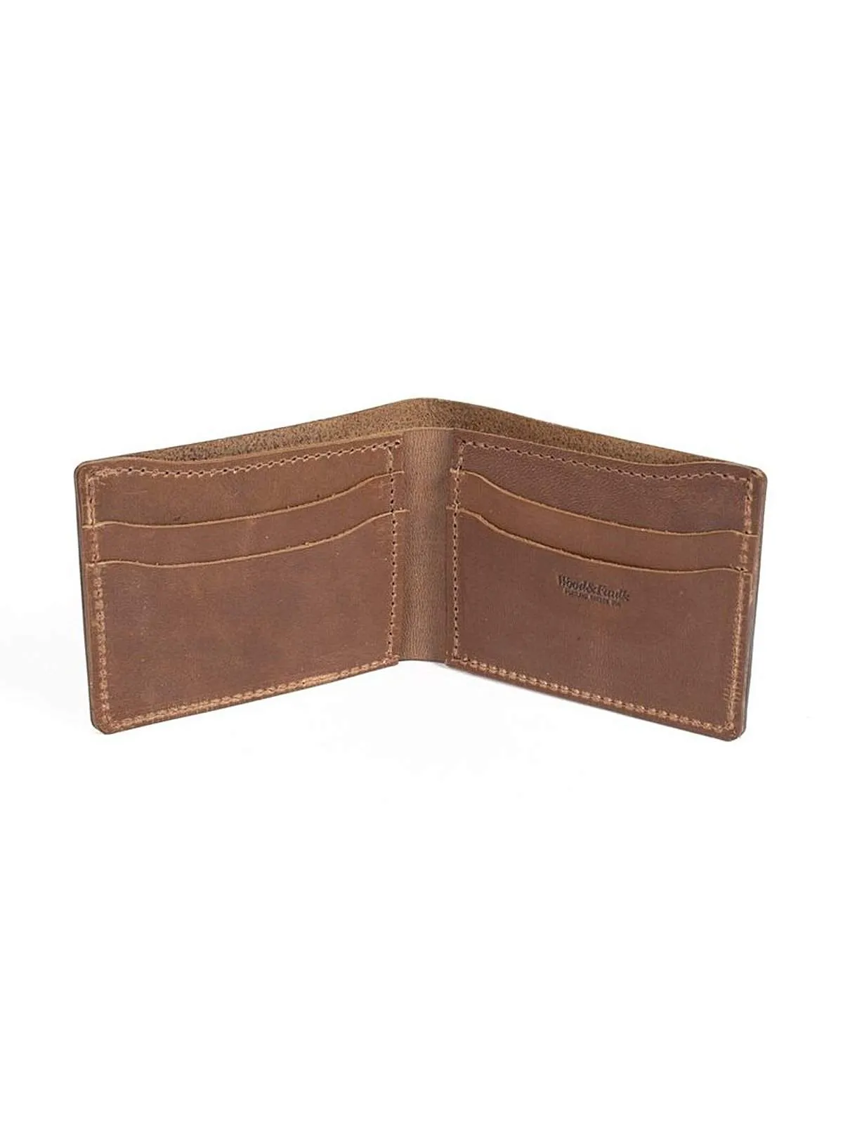 Wood&Faulk Classic Bifold Brown Chromexcel Wallet