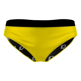 Yellow Classic Sports Bikini Bottom