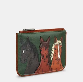 Yoshi Herd of Horses zip top purse Green